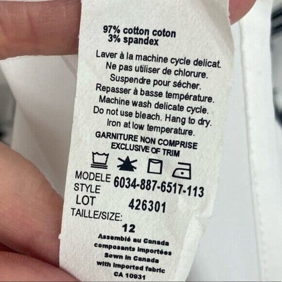 NEW Pencil Skirt Print White Black Womens Size 12 New Without Tags Melanie Lyne - Picture 4 of 7